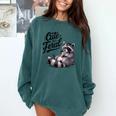 Feral Panda Raccoon Cozy Sweatshirt - Fun Animal Costume for All Blue Spruce