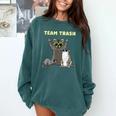 Garbage Gang Animals Comfort Colors Sweatshirt | Opossum, Raccoon, Rat Blue Spruce