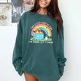 Groovy Raccoon Comfort Colors Sweatshirt – Quirky Retro Appeal Blue Spruce