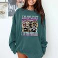 I'm Not Part Of The Problem Raccoon Meme Bootleg Comfort Colors Sweatshirt Blue Spruce