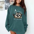 It's Called Trash Can Not Trash Cannot Funny Racoon Comfort Colors Sweatshirt Blue Spruce