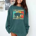 Raccoon For Men Women Raccoon Lover Introvert Comfort Colors Sweatshirt Blue Spruce