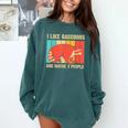 Raccoon For Men Women Raccoon Lover Introvert Comfort Colors Sweatshirt Blue Spruce