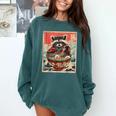 Raccoon Ramen Sweatshirt - Anime Style | Cozy Gift for Fans Blue Spruce