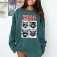 Raccoon Rock Band Sweatshirt - Comfy Concert Wear for All Ages Blue Spruce