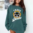 Raccoon Sweatshirt - Cozy Comfort Colors - Whimsical Raccoon Humor Blue Spruce
