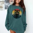 Raccoon Themed Comfort Colors Sweatshirt | Novelty Animal Design Blue Spruce