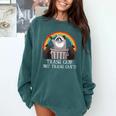 Raccoon Trash Panda Comfort Colors Sweatshirt | Unisex Cozy Apparel Blue Spruce