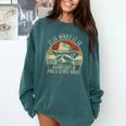 Raccoon Trash Panda Comfort Colors Sweatshirt - Whimsical Wear Blue Spruce