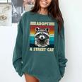 Raccoon Vintage Retro Sweatshirt - Unisex Comfort for All Ages Blue Spruce