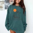 Retro 90s Raccoon Sweatshirt - Everyday Adventure | Comfort Colors Blue Spruce