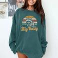 Stay Trashy Opossum Raccoon Meme Sweatshirt - Quirky Fashion Blue Spruce