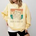 Adopt a Street Cat Sweatshirt - Animal Art for Cat & Raccoon Lovers Butter