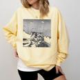 Alien UFO Raccoon Sweatshirt | Soft Comfort Colors | Novelty Gift Butter