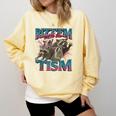 Autism Meme Comfort Colors Sweatshirt - Raccoon Design Butter