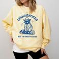 Cowboy Raccoon Meme Sweatshirt - Humorous Comfort Colors Apparel Butter