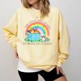 Groovy Raccoon Comfort Colors Sweatshirt – Quirky Retro Appeal Butter