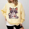 Raccoon Comfort Colors Sweatshirt | Cookie Lovers' Cozy Gear Butter