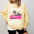 Raccoon Lover Sweatshirt - Unisex Comfort Colors - Introvert Cozy Style Butter