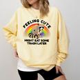 Raccoon Pocket Unisex Comfort Colors Sweatshirt - Cute & Cozy Butter