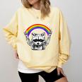 Raccoon Rainbow LGBTQ Pride Sweatshirt | Comfort Colors Butter