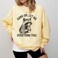Raccoon Sarcastic Sweatshirt for Comfort - Unisex Relaxed Fit Butter
