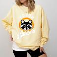 Raccoon Sweatshirt - Cozy Comfort Colors - Whimsical Raccoon Humor Butter