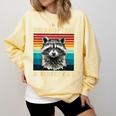 Raccoon Vintage Retro Sweatshirt - Unisex Comfort for All Ages Butter