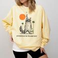 Retro 90s Raccoon Sweatshirt - Everyday Adventure | Comfort Colors Butter