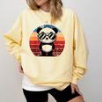 Retro Panda In Sunglasses BBQ Pool Party Panda Comfort Colors Sweatshirt Butter