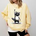 Retro Raccoon Rock Music Sweatshirt - Unisex Comfort & Style Butter
