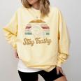 Stay Trashy Opossum Raccoon Meme Sweatshirt - Quirky Fashion Butter
