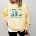 Street Cat Vintage Sweatshirt - Comfort Colors - Support Local Wildlife Butter Street Cat Vintage Sweatshirt - Comfort Colors - Support Local Wildlife Butter