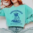 Cowboy Raccoon Meme Sweatshirt - Humorous Comfort Colors Apparel Chalky Mint