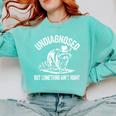 Cowboy Raccoon Sweatshirt - Comfort Colors for Unique Style Chalky Mint