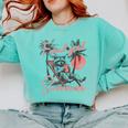 Feral Raccoon Summer Sweatshirt - Comfort Colors Vacation Vibe Chalky Mint