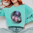 Ferrets Howling At The Moon Shirt Ferret Comfort Colors Sweatshirt Chalky Mint