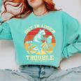 Get In Loser Opossum Raccoon Sweatshirt | Comfort Colors Cozy Unisex Top Chalky Mint
