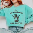 Raccoon Comfort Colors Sweatshirt - Humorous Phrase for Casual Days Chalky Mint