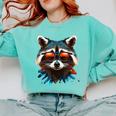 Raccoon Comfort Colors Sweatshirt - Stylish Unisex Top Chalky Mint