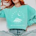 Raccoon Cowboy Graphic Unisex Sweatshirt | Cozy Meme Theme Chalky Mint