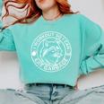 Raccoon Gym Sweatshirt - Comfort Colors | Trash Panda Fitness Fun Chalky Mint