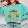 Raccoon Lovers Cozy Sweatshirt | Funny Animal Theme | Small Comfort Fit Chalky Mint
