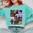 Raccoon Meme Sweatshirt - Comfort Colors | Fun Style Unisex Gift Chalky Mint