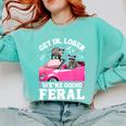 Raccoon For Men Women Raccoon Lover Introvert Comfort Colors Sweatshirt Chalky Mint