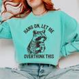 Raccoon Sarcastic Sweatshirt for Comfort - Unisex Relaxed Fit Chalky Mint