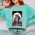 Raccoon Tarot The Lovers Unisex Sweatshirt - Cozy Rustic Style Chalky Mint