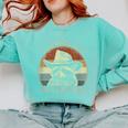 Raccoon Trash Panda Comfort Colors Sweatshirt - Whimsical Wear Chalky Mint