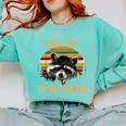 Save the Trash Pandas Raccoon Unisex T-Shirt | Eco-Friendly Apparel Chalky Mint
