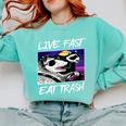 Street Cats & Trash Pandas Sweatshirt | Cotton Blend | Adults Chalky Mint